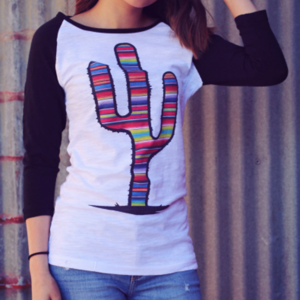 Serape Prickly Cactus Baseball